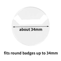 10pcs Clear Round Badge PVC Protective Case Pins Badge Storage Bags for DIY Making Badge Display Bag Packing Cover Materials