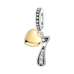 Original 15th 16 18 20 21 Anniversary Birthday Wedding S925 Sterling Silver Bead Pendant Fit Bracelet Necklace DIY Jewelry Gifts