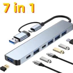 5/7/8 in 1 Type-C Docking Station USB C Hub Mutiport Adapter USB3.0 PD Charging SD TF Card Reader For Laptop Macbook Notebook