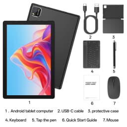 2026 Model Tablet | Brand New Android 16 | 10.0-inch Display | 12GB (3GB+9GB Virtual) RAM + 64GB ROM | Dual Cameras | 6,000mAh