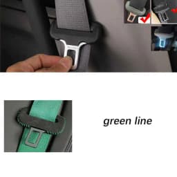 Universal Car Seat Belt Buckle Clip Protector Leather Interior Button Case Anti-Scratch Cover Safety Accessories
