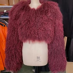 YOLOAgain Plus Size 8XL Women's Real Mongolia Sheep Fur Jacket Cropped Jacket Streetwear