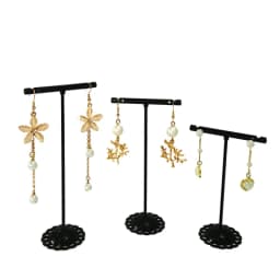 Mini Metal Earring Stand Three-Piece Earring Storage Stand Jewelry Stand Necklace Stand Counter Jewelry Display Stand