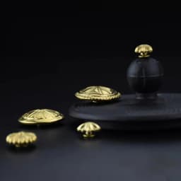 High-End Brass Wallet Buckle Leather Decorative Studs Brass Chrysanthemum Studs Belt Buckle Decoration Pure Copper Hardware