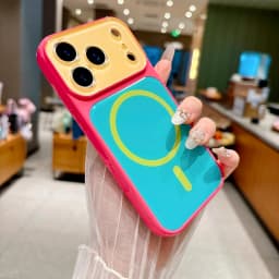 14 Colors Magnetic Case For iPhone 18 17 16 15 14 Pro Max For MagSafe Colorful Crystal Glitter Back Soft Bumper Cover Shockproof