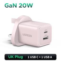 UGREEN 20W GaN Charger Mini USB C Phone Charger PD3.0 QC3.0 For iPhone 17 16 15 Pro Max Samsung S25 Xiaomi Tablet iPad Air Pro