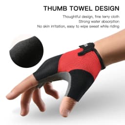 Short Finger Cycling Gloves,High Elasticity Shock Absorption Protection,Breathable Wear-Resistant Sports Spring Summer Gloves