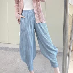 2026 Miyake Leisure Hundred Pleated Harem Pants Summer New Wide-legged Bunched Leg Pants Thin Section Sports and Leisure Women's