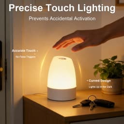 Touch Night Lamp Dimmable Rechargeable Type-C Table Lamp for Bedroom Living Room Remote Control Decor 3 Colors Night Lamp 2W
