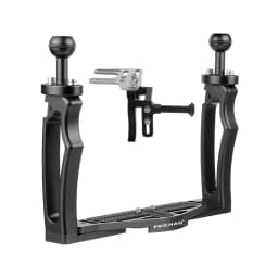 FEICHAO Dual Handle Aluminium Tray Stabilizer Rig for Underwater Camera Housing Case Diving Tray Mount for GoPro13 Action Camera