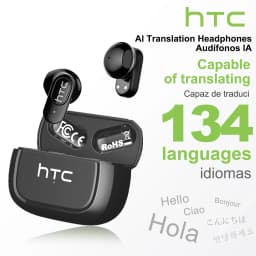 HTC NE51 Bluetooth Earphones TWS Sport Wireless Headphones Long Life with Mic In-Ear Earbuds AI Translator Earbuds