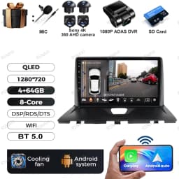 Android 15 Car Radio For Peugeot Expert 2 For Citroen Jumpy For Fiat Scudo For Toyota Proace 2007-2017 IPS 360 Camera RDS QLED