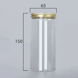 Transparent Sealing Jar With Aluminium Screw Lids Kitchen Organizer Storage Seal Tanks For Grain Tea Candy Cookie Jars