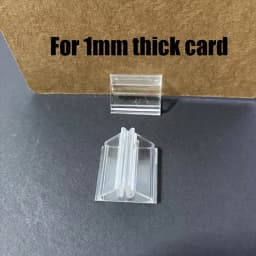 20PCS/Lot 4 Styles Transparent Plastic Stand Card Base for 1-2mm Cards Holder