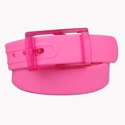 3.5x116cm High Quality Silicone Belt For Men And Women Universal Plastic Buckle Candy Colored Belt