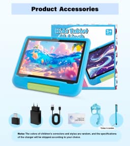 Kids Tablet, 10.1-inch Children 2026 Android 16 Tablets with Eye Protection Screen, 8GB(3+5GB) RAM 32GB Storage, 5000mAh Battery