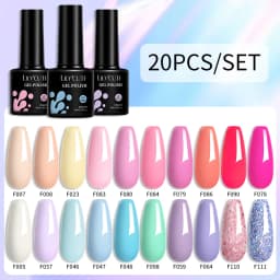 LILYCUTE 12PCs 7ml Nude Brown Red Nail Gel Polish Set Semi Permanent UV Gel For Nail Art Manicure Soak Off Gel Nail Polish Kit