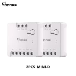SONOFF MINI-D Dry Contact WiFi Smart Switch ESP32 Chip Matter Compatible AC/DC Input 1-10PCS Set Smart Scene via EWeLink Alexa