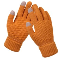New Solid Color Touch Screen Knitted Gloves For Women Men Winter Outdoor Cycling Warm Knitted Gloves Unisex Daily Wear Touch