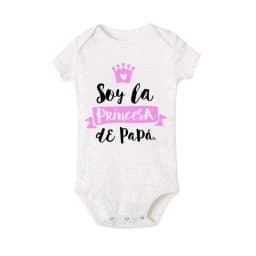 No Falling in Love I'm My Dad's Spanish Printed Baby Bodysuit Funny Newborn Jumpsuit Toddler Summer Clothes Infant Shower Gifts