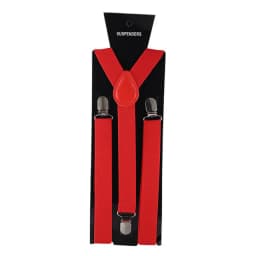 Solid Color Elastic Leather Suspenders Clip-on Buckle Men Straps Adjustable Elastic Y-Back Braces For Wedding Suit Accessories