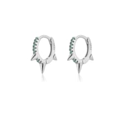 Gold Silver Color Simple Huggies Full Rainbow Zircon Hoops Earring for Women Fashion Drops Piercing Pendiente Ohrringe Jewelry