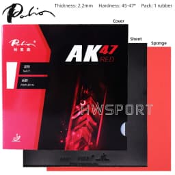 PALIO AK 47 Table Tennis Rubber Non-sticky Ping Pong Rubber Sheet AK47 Red Blue Yellow