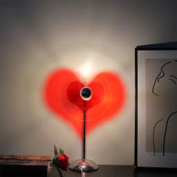 USB Table Lamp Romantic Love Projector Lamp with On/off Switch Shadow Desk Lamp For Photography Home Bedroom Party Decoration