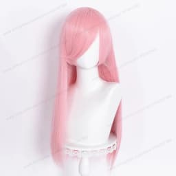 60cm Long Straight Cosplay Synthetic Wig With Bangs Golden Yellow Green Blonde Purple Heat Resistant Hair Anime Wigs + Wig Cap