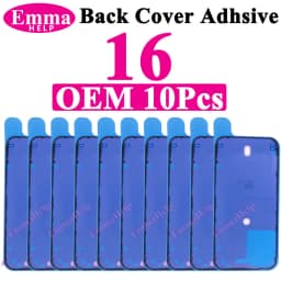 10pcs Waterproof Seal Sticker Back Cover Side For iPhone 16 Plus 15 Pro Max 14 17E Front LCD Display Adhesive Glue