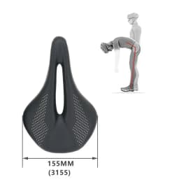 Carbon Saddle MTB/Road Bike Saddle Super Light Leather Carbon Cushions 7x9mm Racing Bicycle Seat 240*155MM