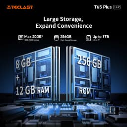 Teclast T65 Plus Tablet 2025 13.4 inch 120Hz 8GB 256GB Helio G99 13MP Camera 10000mAh Battery Android 15 Tablets Cellular Verion