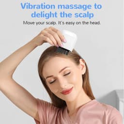 Electric Head Scalp Massager Red Light Vibration Massage Comb Essential Oil Liquid Guide Massager Anti Hair Loss Scalp Care Tool