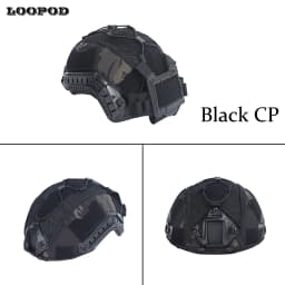 Tactical Helmet Cover for Maritime Helmet with NVG Battery Pouch Hunting Suitable for Tactical Protective and Outdoor Activities