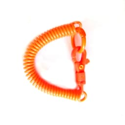 Coil Springs Keychain Stretchy Spiral Spring Coil Retractable Coil Springs Keychain With Metal Clasp Key Chain Holder Lanyard