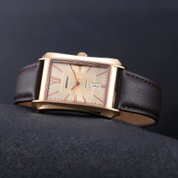 BERNY Watch for Men Rectangle Japan Quartz Wristwatch Waterproof Business Rectangular Dress Male Clock Top Genuine Leather Strap
