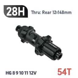 ARC-54T Ratchet Boost Hub, 28 Holes Disc Brake, Aluminum Alloy MTB Cube, 15x110, 12x148, Cycling Bike Hub 8, 9, 10, 11, 12V