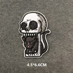 Feeling Good Embroidery Patch for Clothing Punk Iron on Patches Appliques DIY Sewing Clothes Jacket Jeans Home Decoration