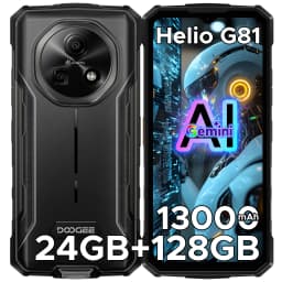 DOOGEE Fire 5 Pro Gemini Ai Rugged Phone 13000mAh Battery Helio G81 24GB RAM (4+20) 128GB ROM 6.6" 90Hz Global Version Smartphones