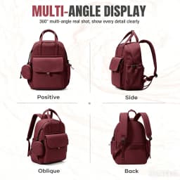 Casual Backpack, Back-To-School Essential School Backpack for Teens, Large Capacity Anti-Theft Daypack School Bag with Card Bag