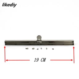 1 Piece 19 CM Silver Length Polished Metal Purse Frame Wallet Sewing Accessory