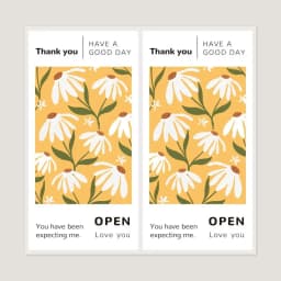 50PCS 5x10cm Rectangle Self-adhesive Thank You Sticker For Small Business Gift Box Seal Label Greeting Package Wholesale Supply