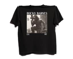 Neutral retro unisex T-shirt with printed pattern suitable for daily casual short sleeved Bucky Barnes Winter Soldier FanT-shirt