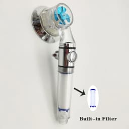 New Design Propeller Bathroom Shower Head High Pressure Water Saving With Adjustable Button Built-in Filter Handheld Shower Head