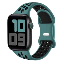 Sport Strap for Apple Watch Band 44mm 40mm 42-38-41mm 45 mm Air-hole Silicone Bracelet iWatch Series 9/8/7 6 SE 5 Ultra 2 49mm