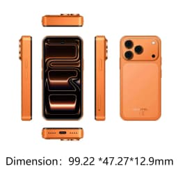 OUKITEL C17 mini Mini Smartphone, Up to 12GB RAM (3+9) + 32GB ROM, Ultra Compact Pocket Small Phone, 4" Mini Display, 2300mAh Battery, Gemini AI, Unlocked Android Mobile Phone