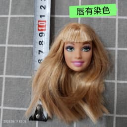 002 1/6 27cm doll head gift for girl collection toy with hair baby head make-up nuannuanmengwu dongcheng qibaoleyuan