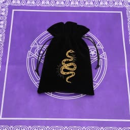 1Pcs 13x18cm Tarot Storage Velvet Bag Drawstring Pocket Board Game Card Embroidery Package Witchcraft Supplies for Altar Tarot