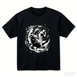 Wonderful Everyday Down the Rabbit-Hole Cotton T-shirt personality Clothes New Model Anime T-shirt Yearround clothing Streetwear