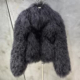 Mongolian Fur Jacket Stand Collar Women's Mongolian Fur Coat Winter Warm Winter Natural Fur Cloth 908